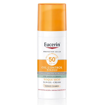 EUCERIN PROT SOLA OIL SECO TONO CLAR 50M