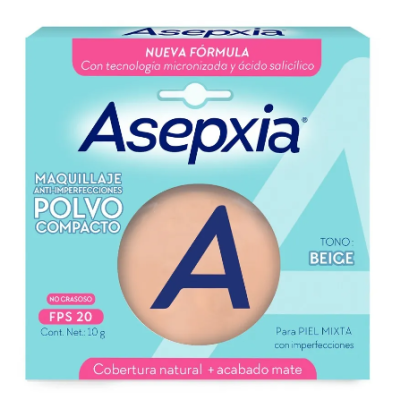 ASEPXIA MAQ POLVO ANTI IMPER BEIGE MATE