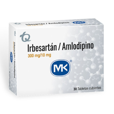 IRBESARTAN 300 MG  / AMLODIPINO 10 MG x
