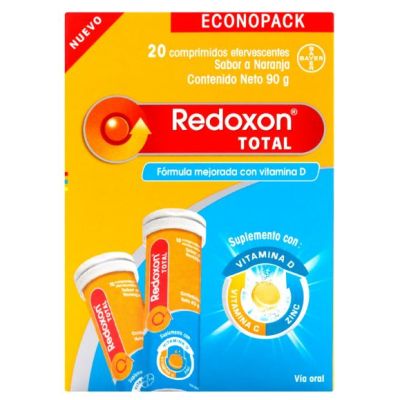 REDOXON TOTAL 2 TUBOS TABLETAS EFERVESCE