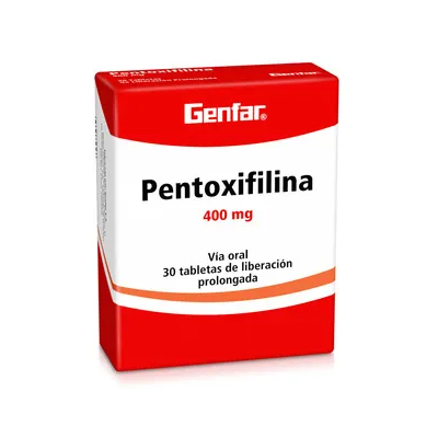 PENTOXIFILINA 400 MG X 30 TAB GENFAR