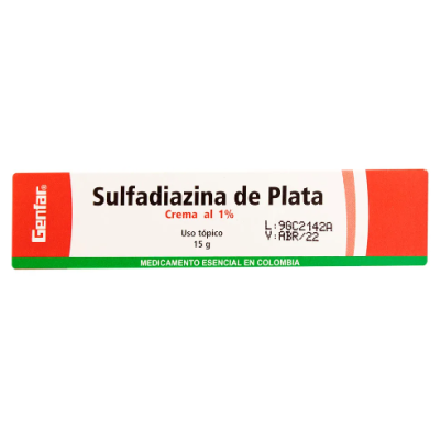 SULFADIAZINA DE PLATA 15 GR GENFAR