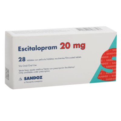 ESCITALOPRAM 20 MG 28 TAB SANDOZ