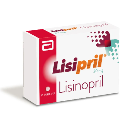 LISIPRIL 20 MG X10 TABLETAS