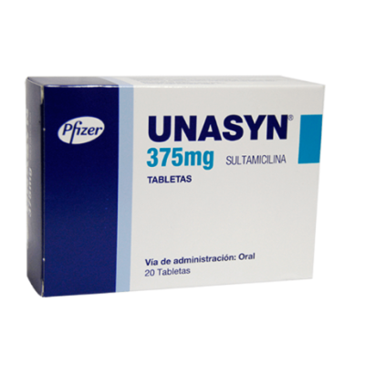 UNASYN 375 MG CJ X 20 TAB