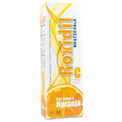 ROXIDIL VITAMINA C MASTICA NARANJA 500 M