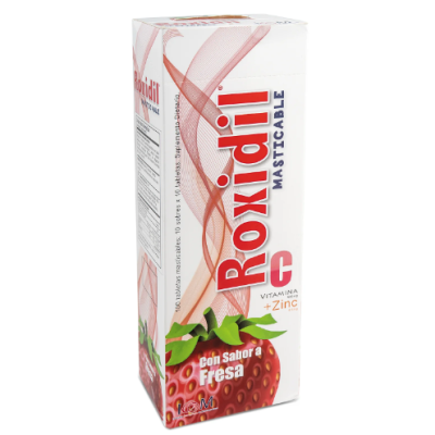 ROXIDIL MASTICABLE VITAMINA C+ZINC FRESA