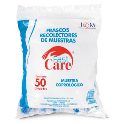 FRASCO RECOLECTOR MUESTRAS COPROLOGICO