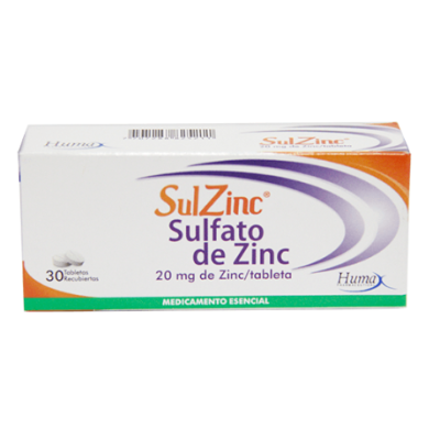 SULZINC 20 MG 30 TAB