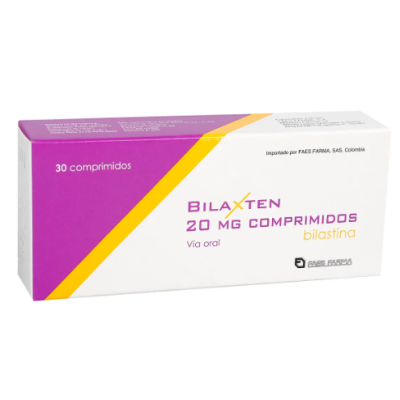 BILAXTEN 20 MILIGRAMOS 30 COMP