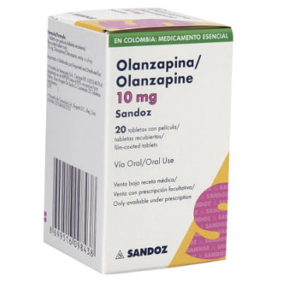 OLANZAPINA 10 MG 20 TAB SZ