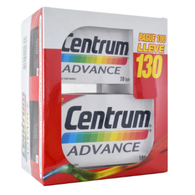 CENTRUM ADVANCE PAGUE 100 LLEVE 130 TAB