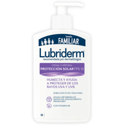 LUBRIDERM LOC.UV 15 CON VALVULA 750 ML