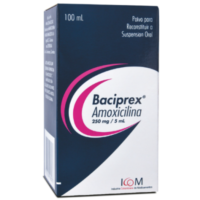 BACIPREX 250 MG SUSPENSION 100 ML ICOM