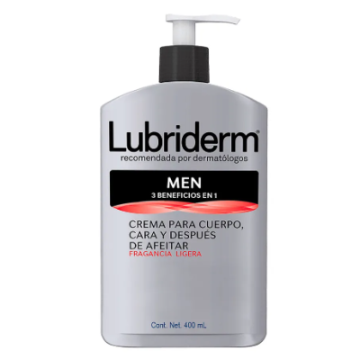 LUBRIDERM MEN 3-1 CON FRAGANCIA 400 ML