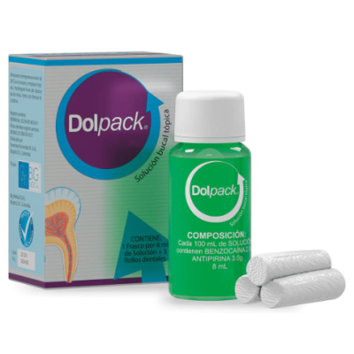 CALZAS DOLPACK 8 ML +3 ROLLOS DENTALES