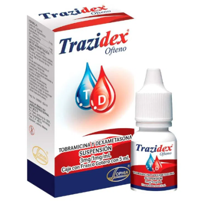 TRAZIDEX OFTENO X 5 ML (TOBRAMICINA-DEXA