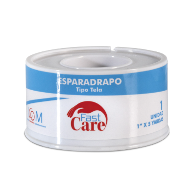 ESPARADRAPO TELA BLANCO FASTCARE 1 X 5 U