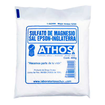 SULFATO DE MAGNESIO 400 GR ATHOS