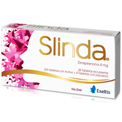 SLINDA DROSPIRENONA 4 MG x 28 TAB