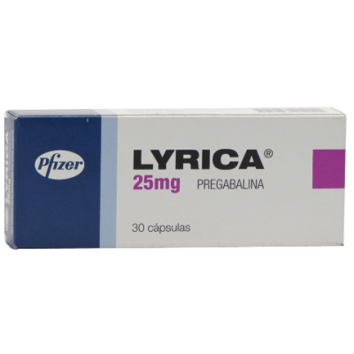 LYRICA 25 MG 30 CAPS