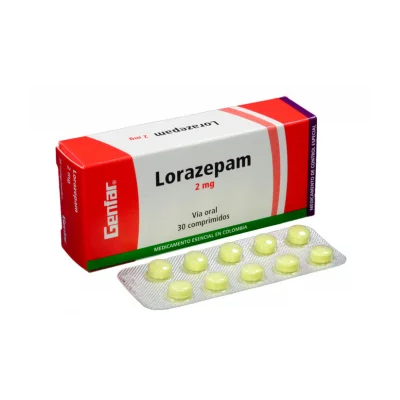 LORAZEPAM 2 MG X 30 TAB GENFAR
