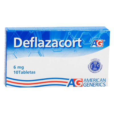 DEFLAZACORT 6 MG 10 TAB AG