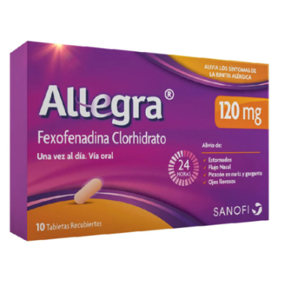 ALLEGRA 120 MG X 10 COMPRIMIDO