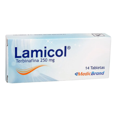 LAMICOL(TERBINAFINA)250 MG X 14 TBS
