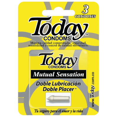 TODAY PRESERVATIVO MUTUAL SENSATION 3 UD