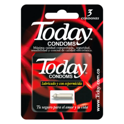 TODAY CON  ESPERMICIDA X 3