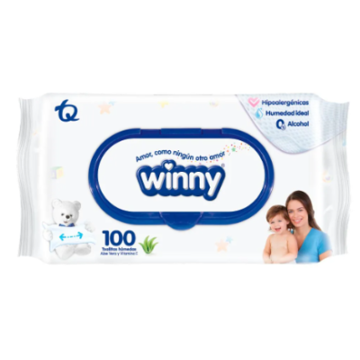 WINNY TOALLITAS ALOE VERA 70+30 UNDS