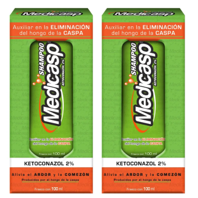 MEDICASP 100 ML SHAMPOO x 2 UNIDADES