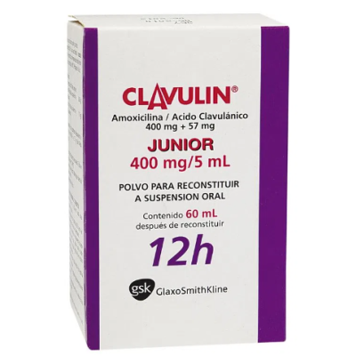 CLAVULIN JR SUSP 400 MG FCO X 60 ML