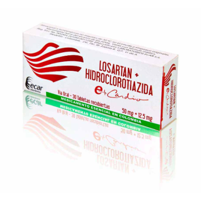LOSARTAN 50 MG+HCT 12.5 MG 30 TAB